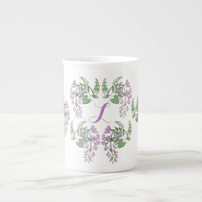 Taza personalizada guirnalda de la porcelana de (Frente)