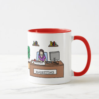 Taza personalizada gurú del dibujo animado del