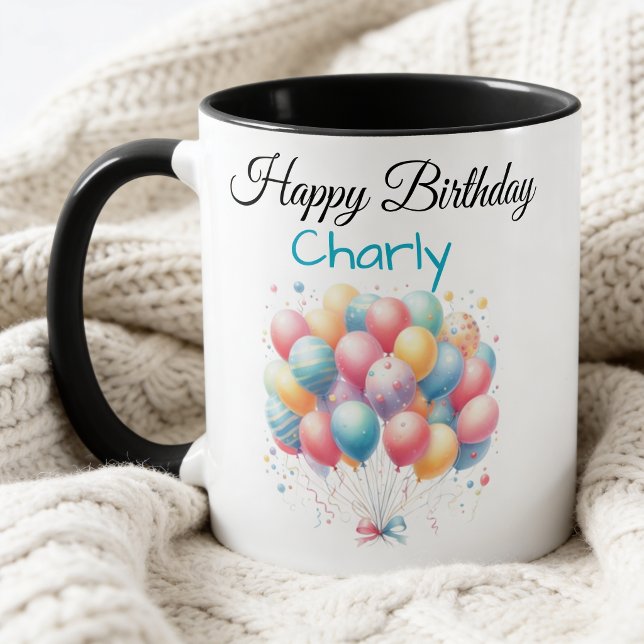 Taza personalizada “Happy Birthday”  (Subido por el creador)