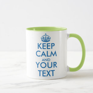 Taza Personalizada Keep Calm y tu texto