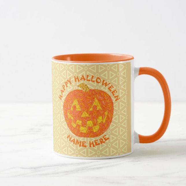 Taza Personalizada la calabaza de Halloween de Jack O L (Derecha)