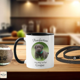 Taza personalizada llamada Pawfection Is a Dog