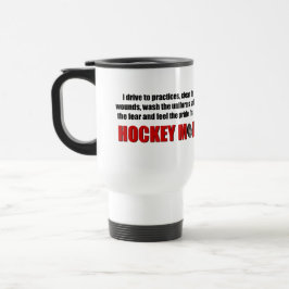 Taza personalizada mamá del hockey