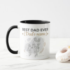 Taza personalizada 'Mejor papá del mundo' | Taza d