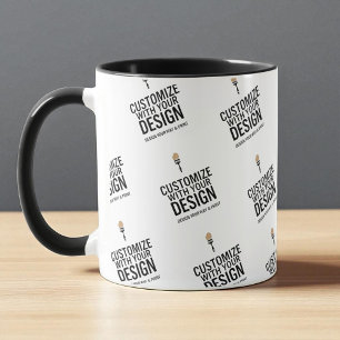 Taza personalizada minimalista con marca de empres