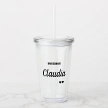 Taza personalizada minimalista moderna para desped
