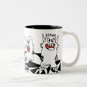Taza personalizada monstruo del dibujo animado