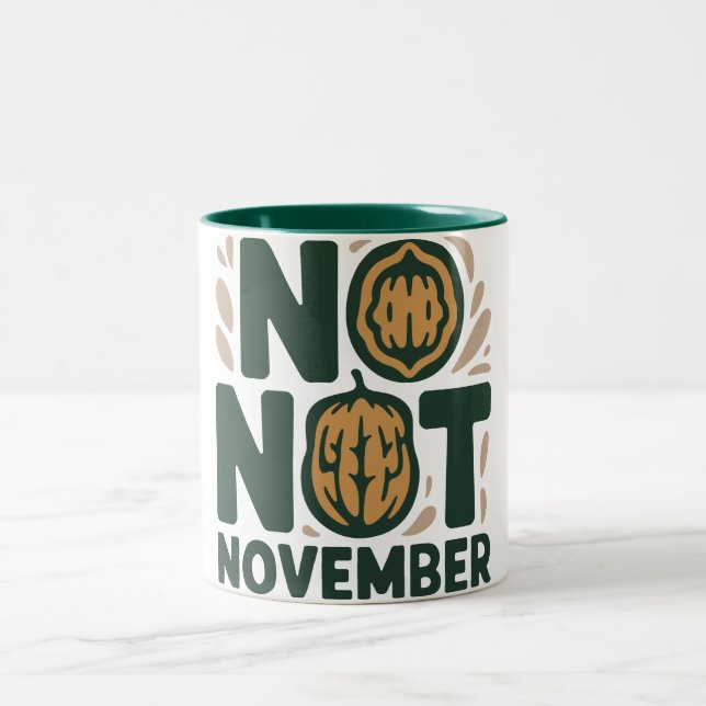 Taza Personalizada No Nut Noviembre – Divertido Pe (Centro)