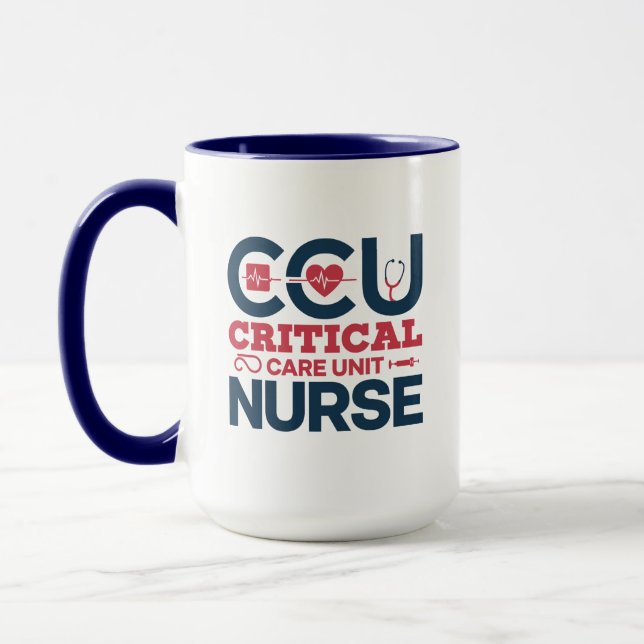 Taza personalizada para enfermera de CCU (Izquierda)