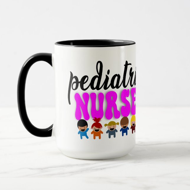 Taza personalizada para enfermera pediátrica (Izquierda)
