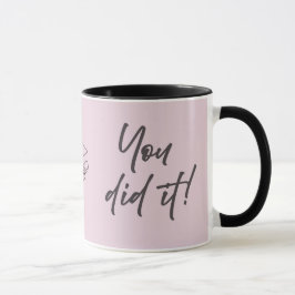Taza personalizada para graduado – Estilo de escri