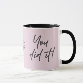 Taza personalizada para graduado – Estilo de escri
