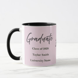 Taza personalizada para graduado – Estilo de escri
