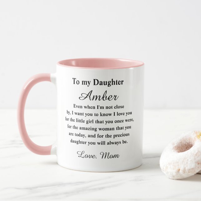 Taza personalizada para hija (Con donut)