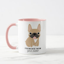Taza personalizada para mamá de Frenchie, taza de 