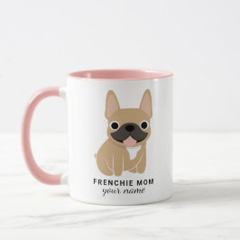 Taza personalizada para mamá de Frenchie, taza de