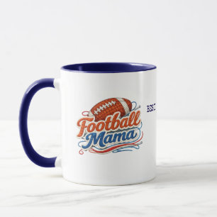 Taza personalizada para mamá de fútbol con foto