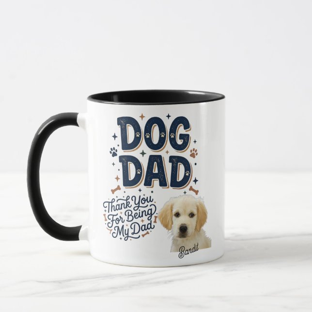 Taza personalizada para papá de perro - Gracias po (Izquierda)