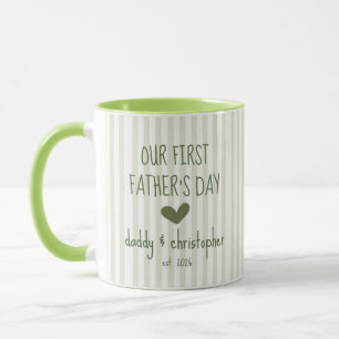 Taza Personalizada para Papá en nuestro Primer Día