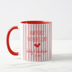 Taza Personalizada para Papá en nuestro Primer Día