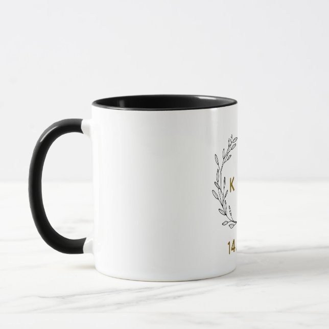Taza personalizada para parejas románticas con ram (Izquierda)