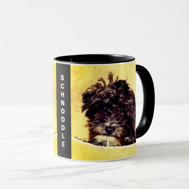 Taza personalizada para perro Schnoodle (Anverso derecho)