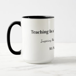 Taza personalizada para regalar a profesores