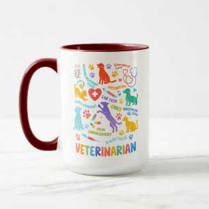 Taza personalizada para veterinario   Día del vete