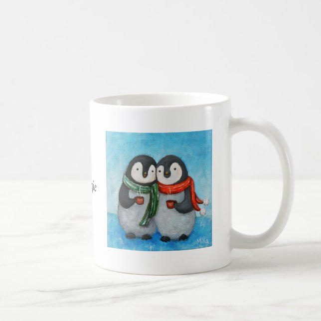 Taza personalizada pares lindos de encargo del (Derecha)