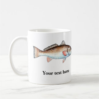 Taza personalizada salmones artísticos