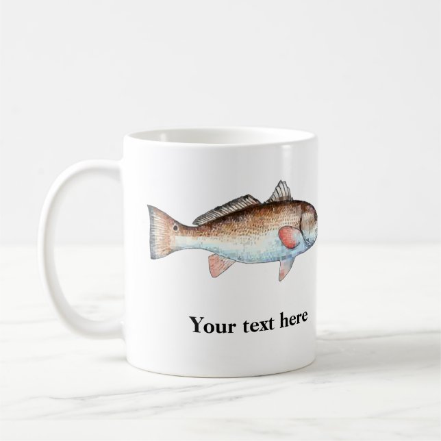 Taza personalizada salmones artísticos (Izquierda)