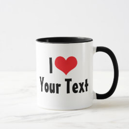 Taza personalizada 'Te amo' (2 caras)