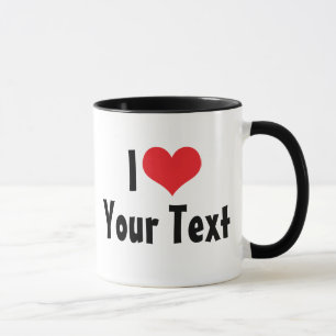 Taza personalizada 'Te amo' (2 caras)