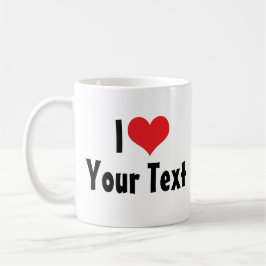 Taza personalizada 'Te amo' (2 caras)