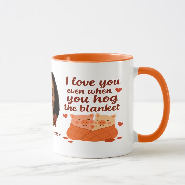 Taza personalizada 'Valentín para siempre' (Derecha)