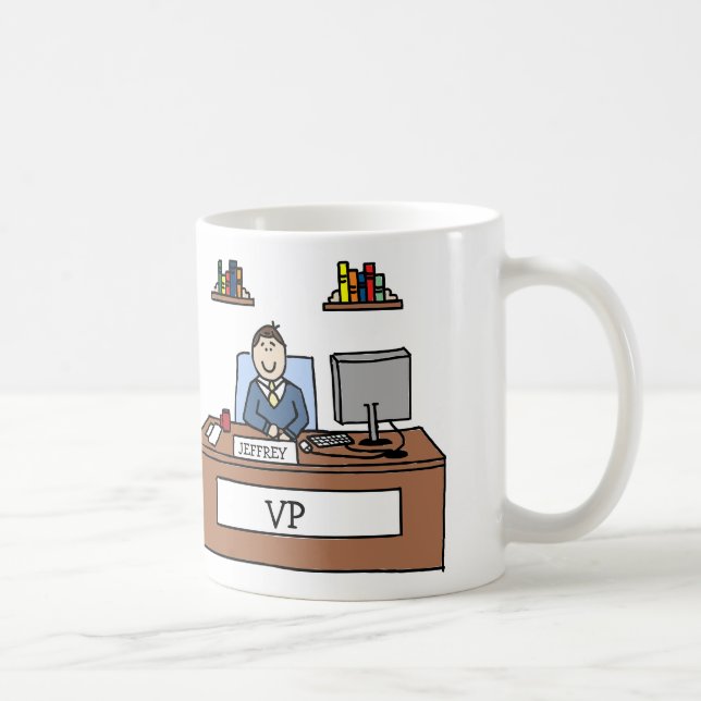 Taza personalizada VP del dibujo animado (Derecha)