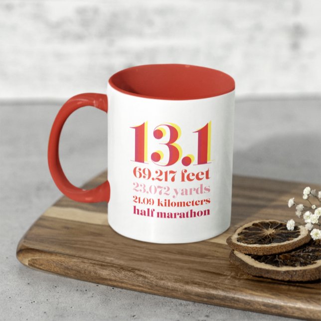 Taza Personalizado 13.1 Medio Maratón a Distancia (Subido por el creador)