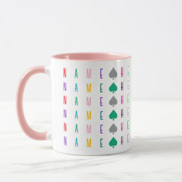 Taza Personalizado 16 Letra o Número Divertido y Colori