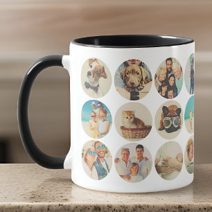 Taza Personalizado 24 Fotos Recuerdos modernos de famil