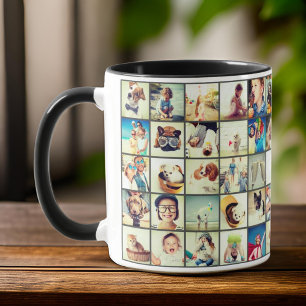 Taza Personalizado 30 fotos Familia moderna y Mascota