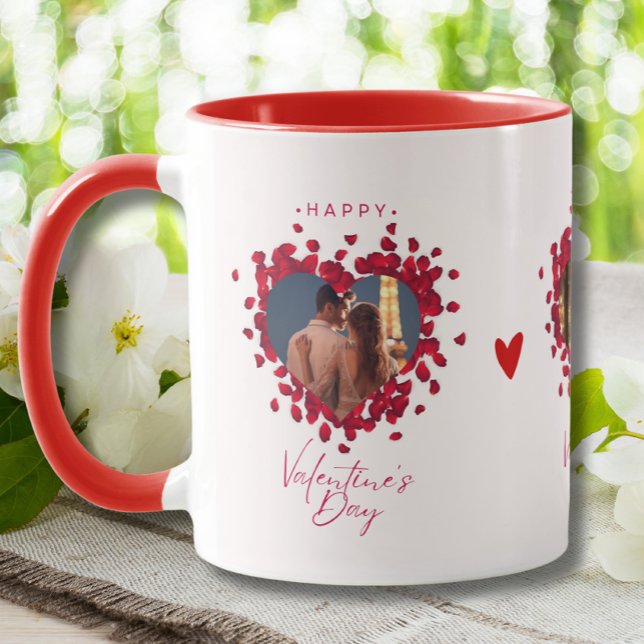 Taza Personalizado 3 fotos Collage Mug Día de San Valen (Subido por el creador)