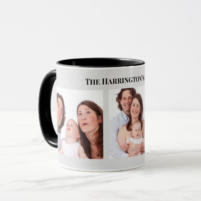 Taza Personalizado 3 Secciones Fotos de la familia Marc (Anverso izquierdo)