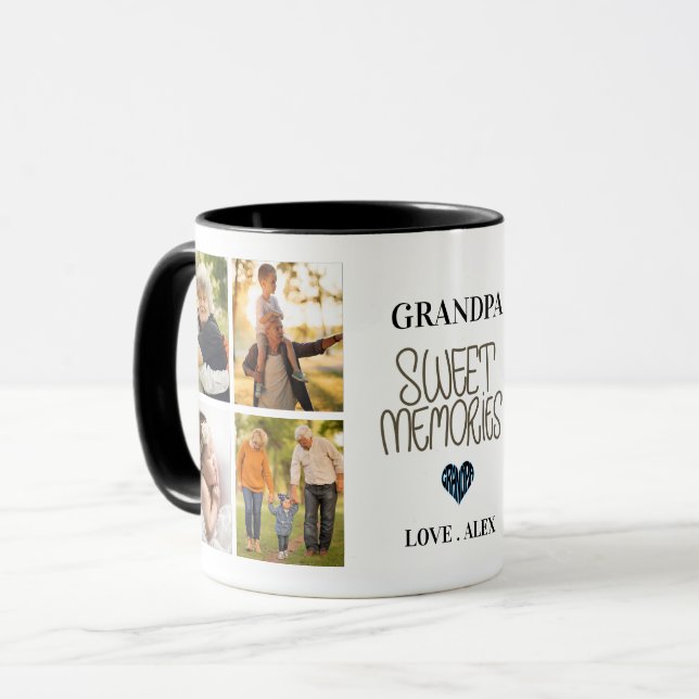 Taza Personalizado 5Foto Dulce Regalo De Recuerdos Para (Anverso izquierdo)