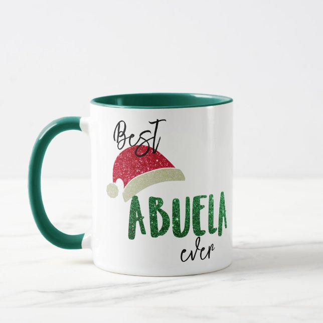 Taza Personalizado Abuela Mug - ¡Café de Navidades pers (Izquierda)