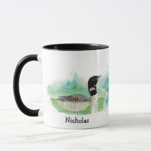 Taza Personalizado acuarela Frecuente Lote Ave Vida Sil