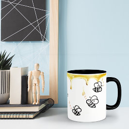 Taza Personalizado adorable abeja miel Café Mug