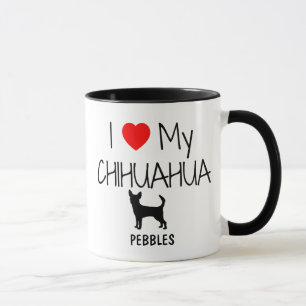 Taza Personalizado amo a mi Chihuahua