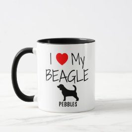 Taza Personalizado Amo Mi Beagle