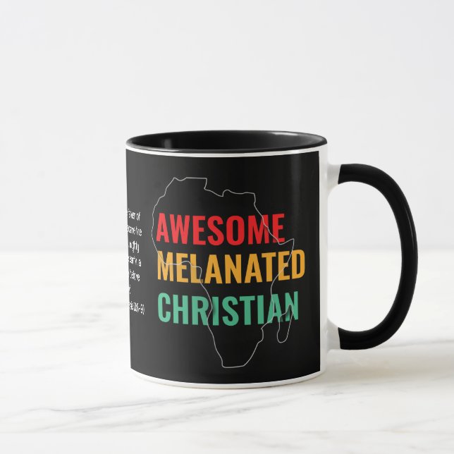 Taza Personalizado asombroso cristiano melanizado (Derecha)