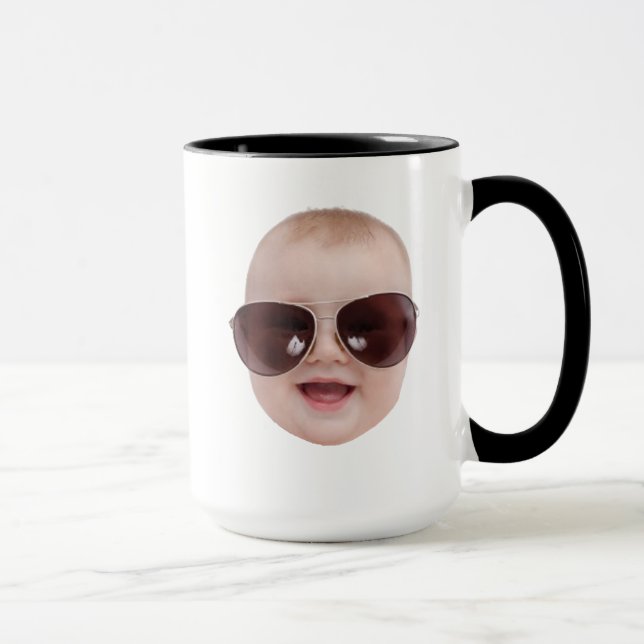 Taza Personalizado Baby Face Abuelo Regalo Papá Regalo  (Derecha)
